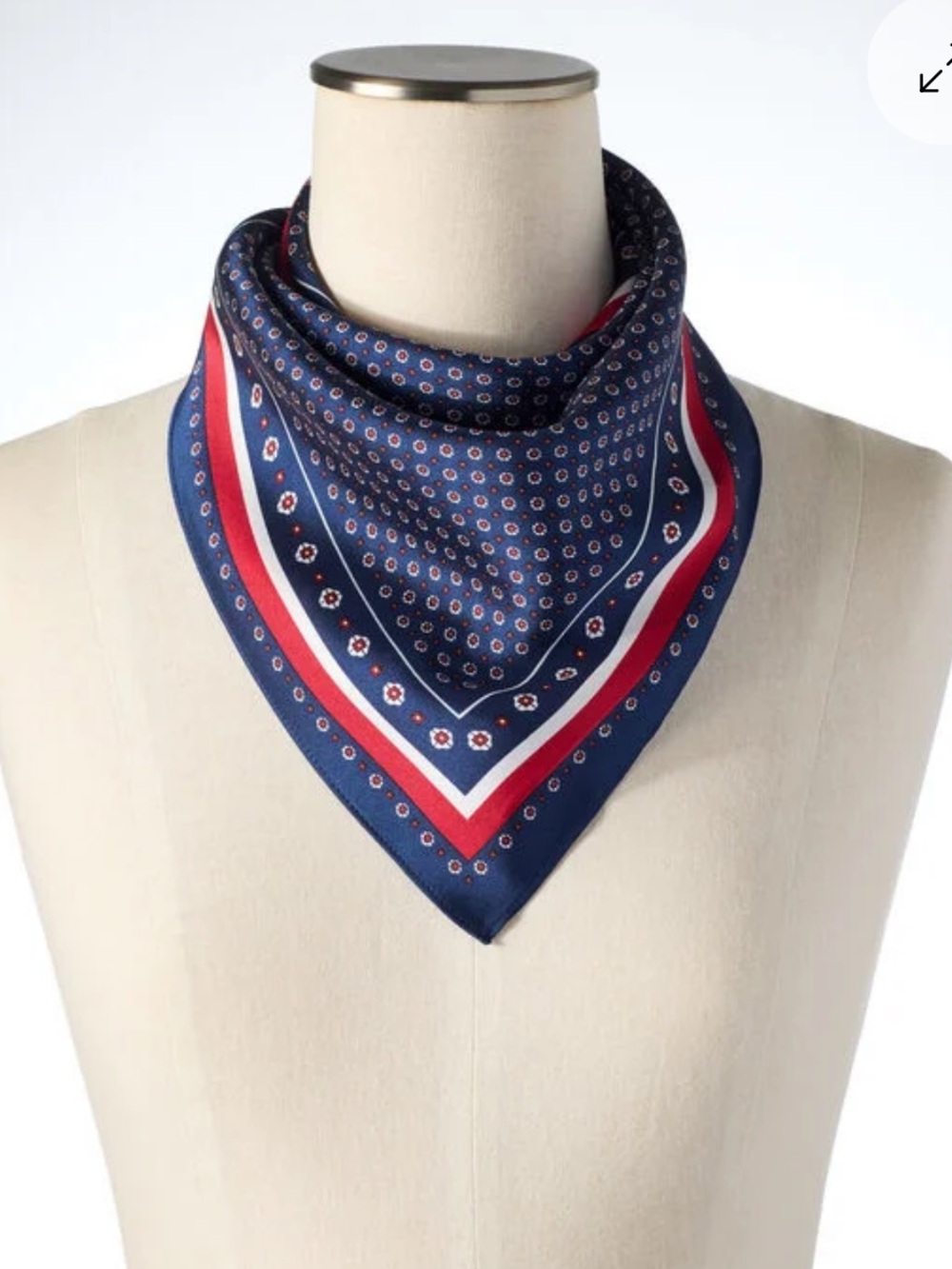 Talbots FOULARD FLORAL SQUARE SCARF